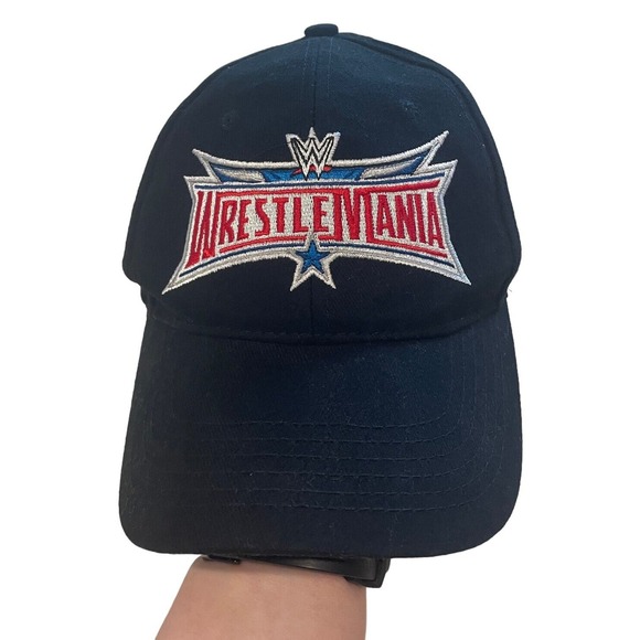 WWE Wrestlemania 2016 Officially Licensed Embrodiered Black Adjustable Hat Cap - Picture 1 of 8